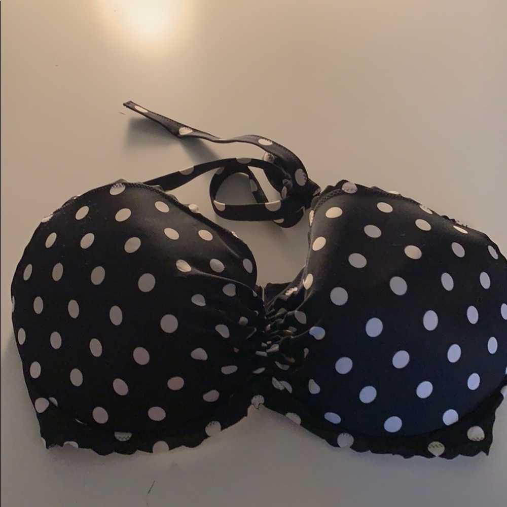 Polka dot swim top